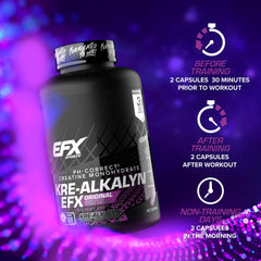 EFX Sports frasco abierto con cápsulas mostrando contenido listo para llevar