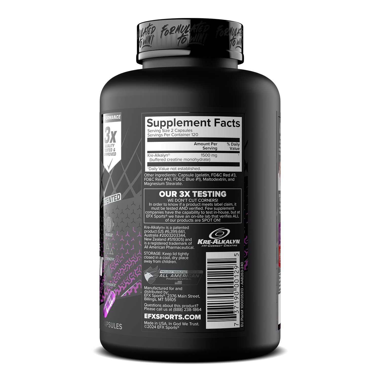 EFX Sports frasco en bolsa deportiva demostrando portabilidad y conveniencia