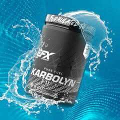 EFX Sports detalle del tapón y envase, sellado para seguridad y frescura