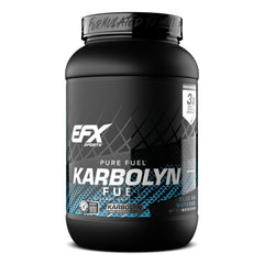 EFX Sports Karbolyn Fuel envase frontal que muestra etiqueta y beneficio energético rápido