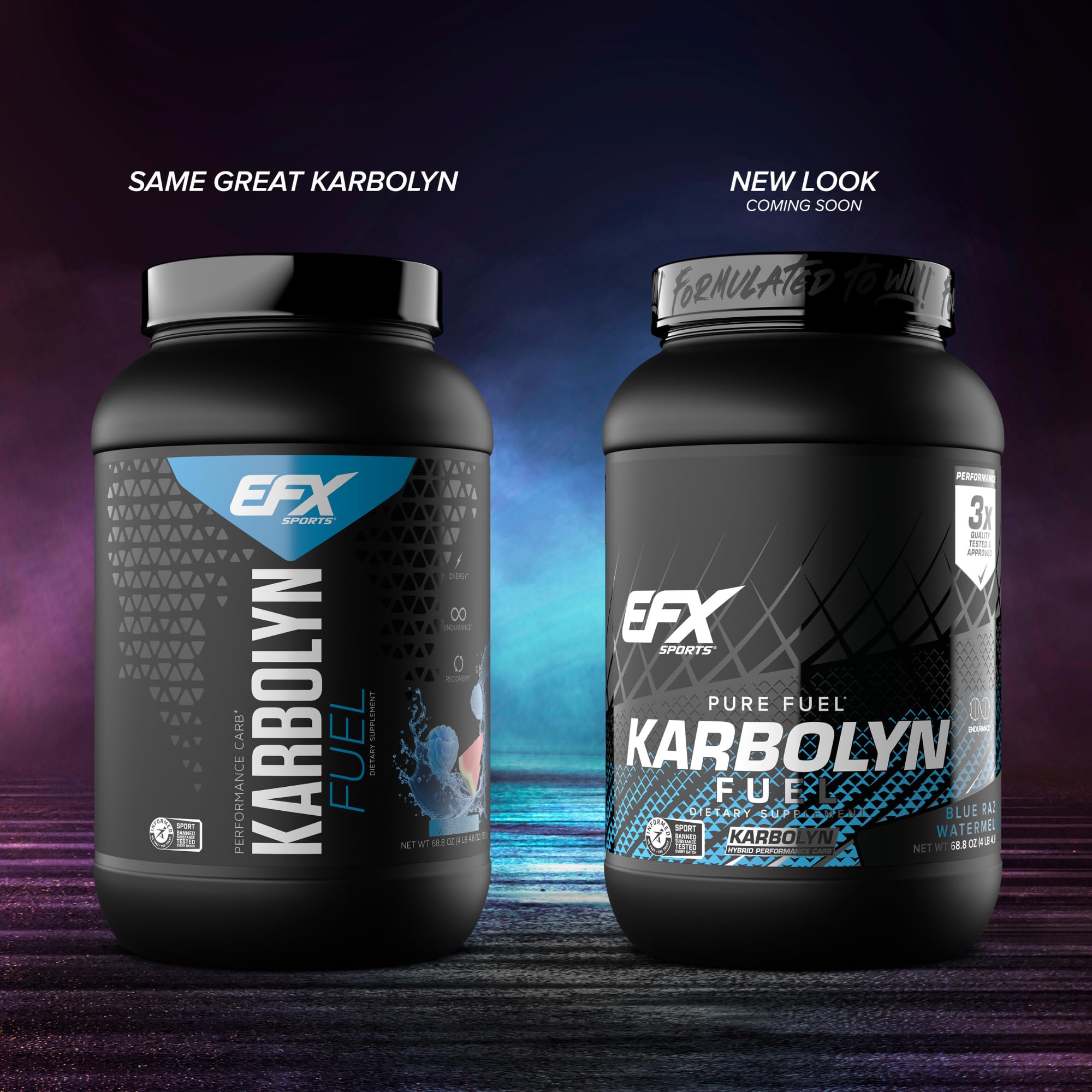 Polvo de Karbolyn Fuel textura cercana, EFX Sports, mezcla homogénea que facilita absorción