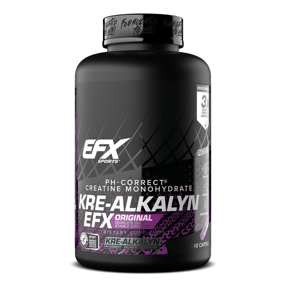 EFX Sports frasco frontal mostrando diseño y cantidad para identificación rápida