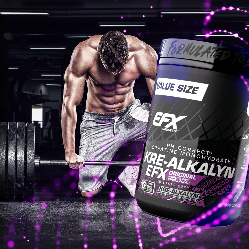 EFX Sports envase abierto con cápsulas visibles, ideal para control de raciones