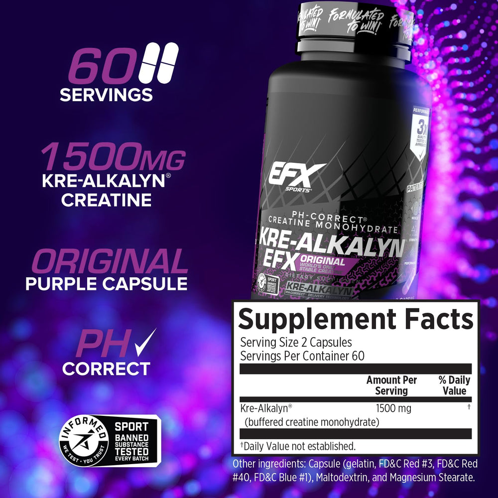EFX Sports primer plano de cápsula que muestra calidad y acabado