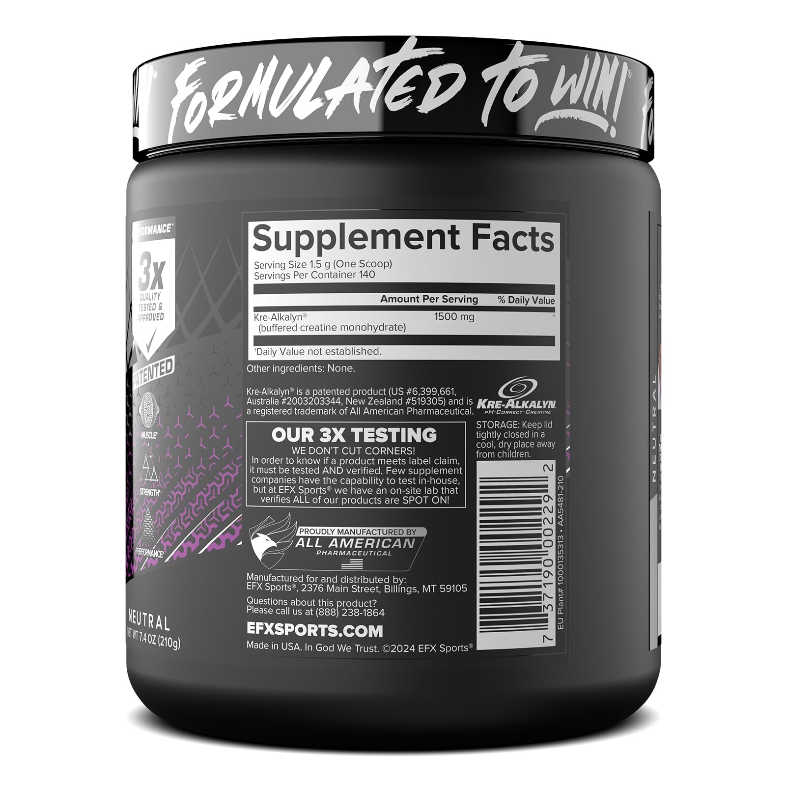 EFX Sports botella y batido listo en estilo de vida activo y saludable