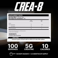 EHP Labs CREA-8 tarro abierto mostrando el interior y acceso fácil