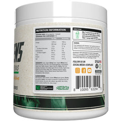 EHP Labs OxyGreens etiqueta con información nutricional clara y completa