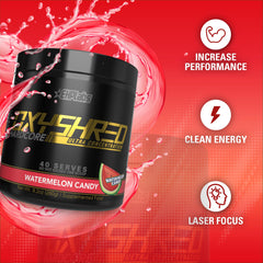 EHP Labs OxyShred bebida disuelta en vaso lista para consumo energizante