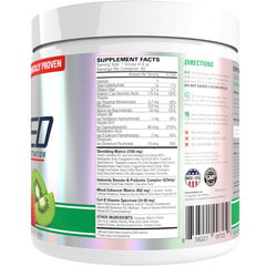 EHP Labs etiqueta nutricional OxyShred mostrando información y calidad del lote