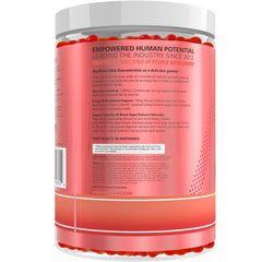 EHP Labs OxyShred Gummies envase que indica 60 servicios para planificación de consumo