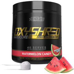 EHP Labs OxyShred frente del producto mostrando diseño y beneficios