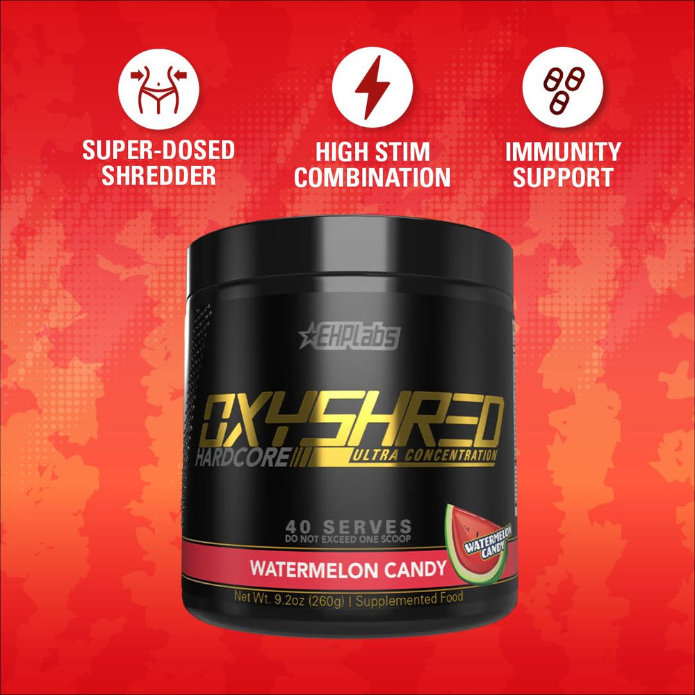 EHP Labs OxyShred scoop con polvo, precisión de 275 mg de cafeína por dosis