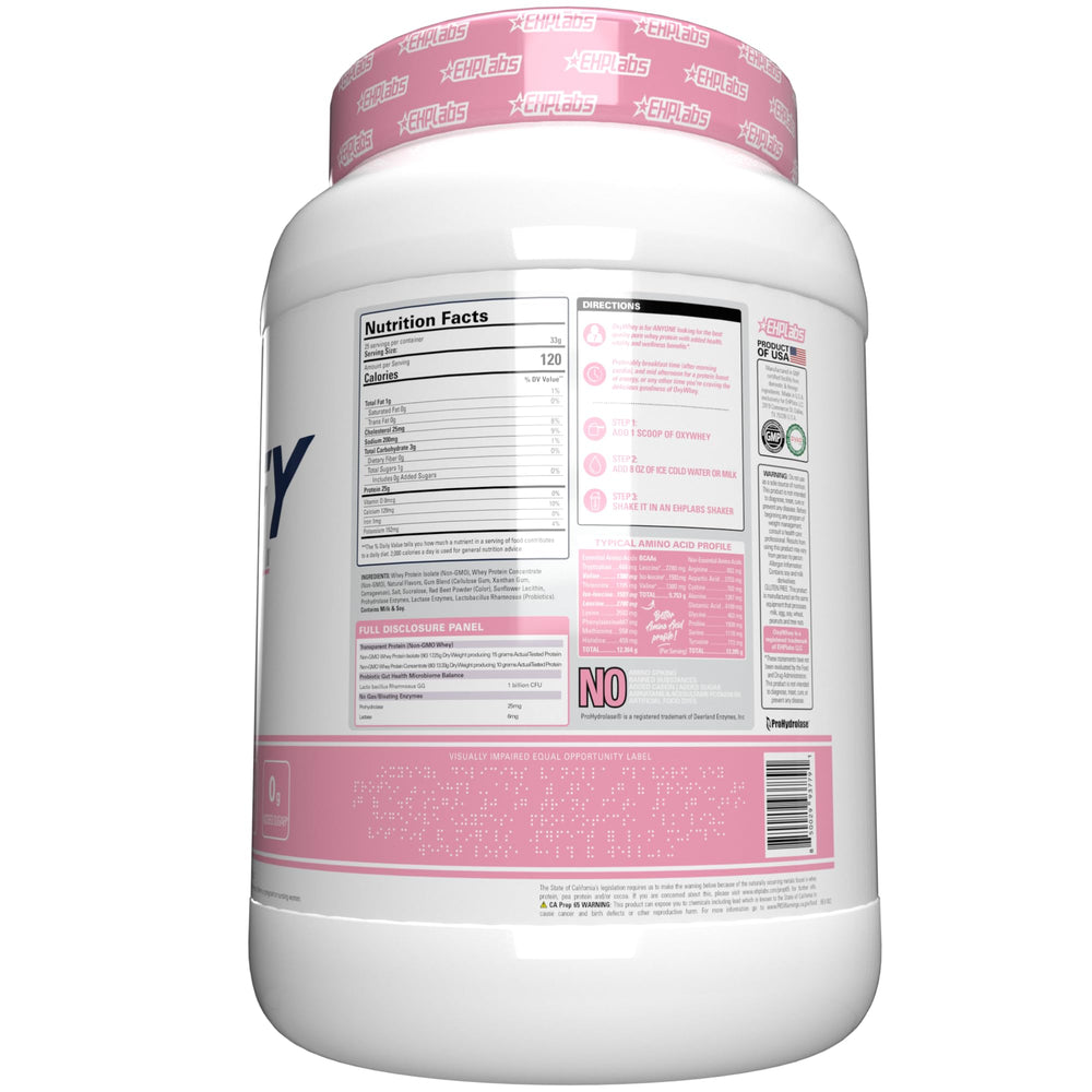 Shaker con OxyWhey mezclado homogéneamente sin grumos