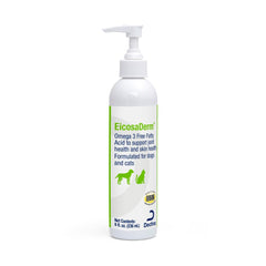 EicosaDerm botella frontal mostrando etiqueta y beneficio piel sana