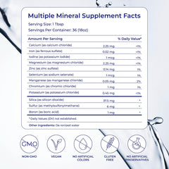 Eidon Ionic Minerals primer plano de la textura líquida y su claridad