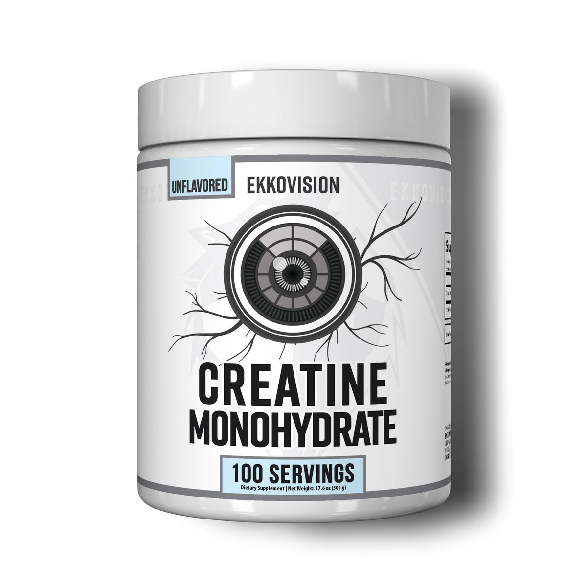 Ekkovision envase frontal mostrando 100 servicios y diseño claro