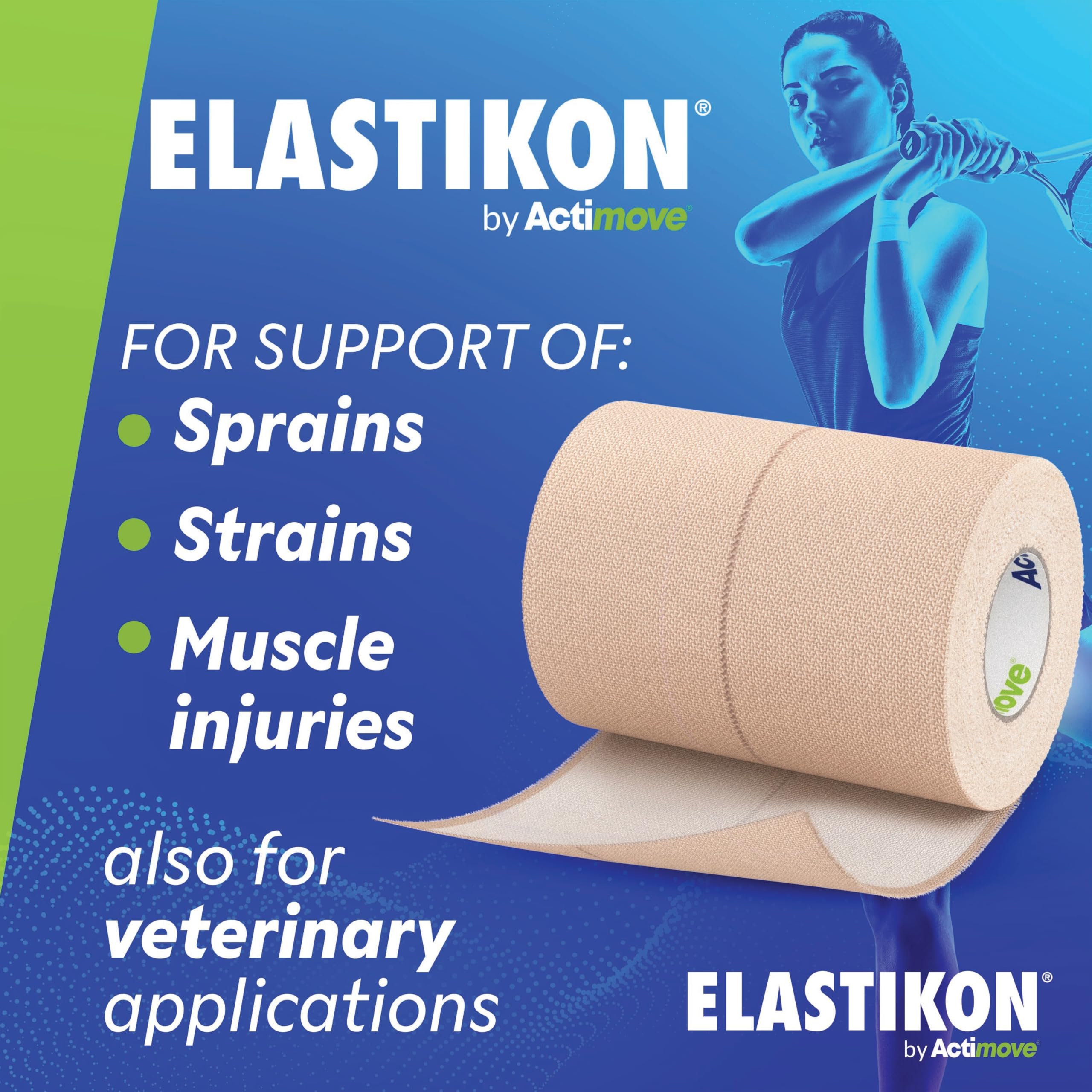 Elastikon by Actimove vendaje en hombro facilitando inmovilización y libertad de movimiento
