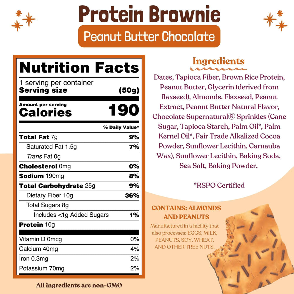 ELAVI brownie envuelto individualmente listo para llevar y mantener frescura