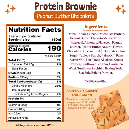 ELAVI brownie envuelto individualmente listo para llevar y mantener frescura