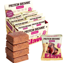 ELAVI empaque frontal 8 pack mostrando conveniencia y proteína