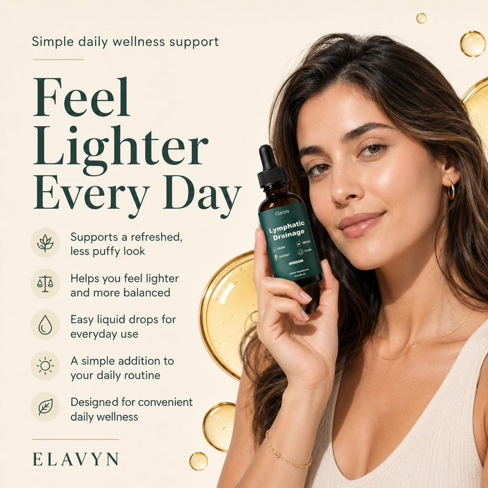 ELAVYN etiqueta con ingredientes y beneficio de fórmula sin alcohol ni OMG