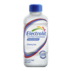 Electrolit botella 21 fl oz Cherry Ice con formato práctico y portable