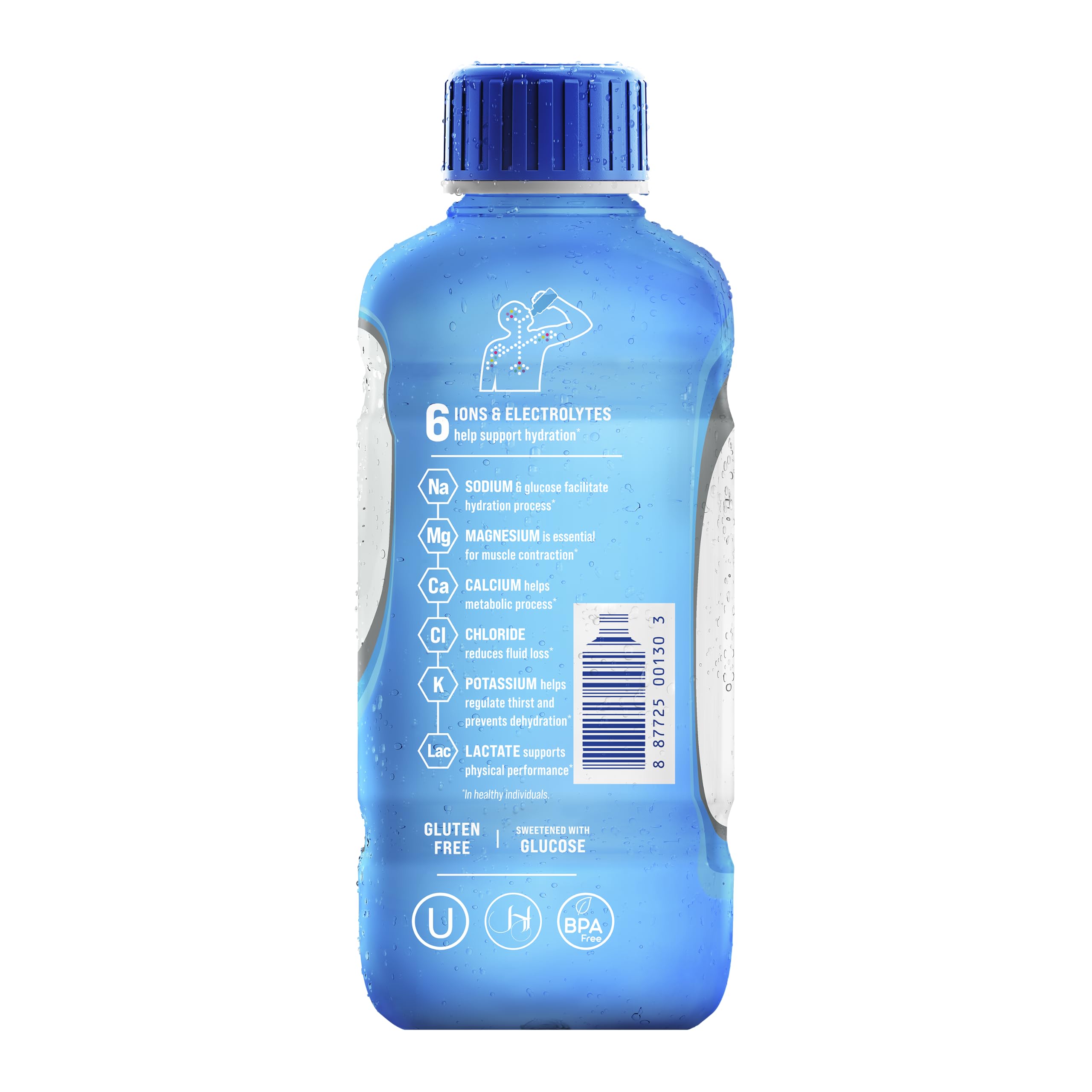 Electrolit botella en mano mostrando facilidad de uso y tamaño