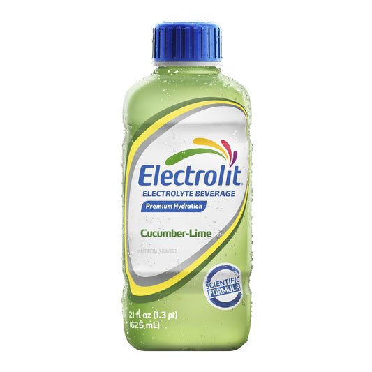 Electrolit detalle del líquido verde claro para apreciar textura y aspecto refrescante