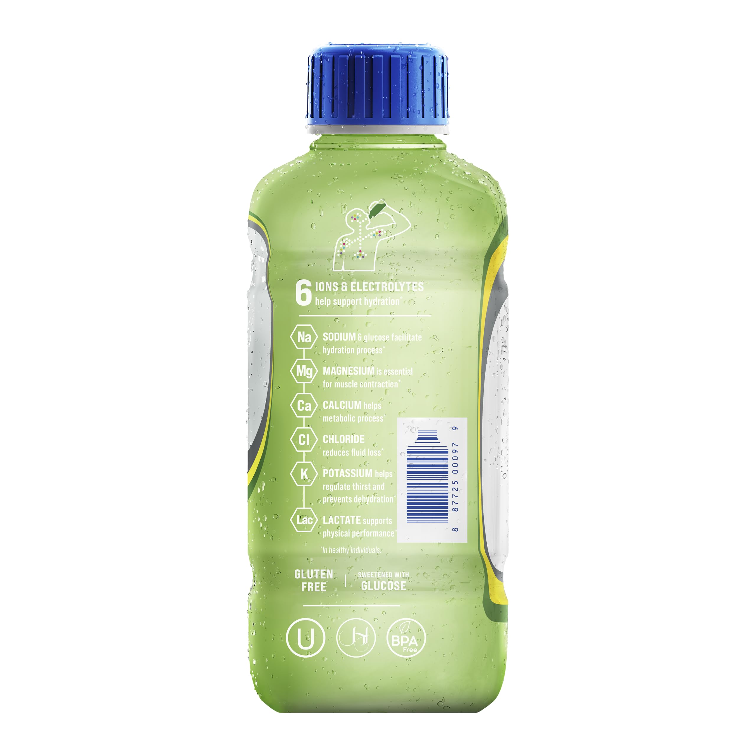 Electrolit etiqueta nutricional visible con lista de electrolitos y contenido por porción