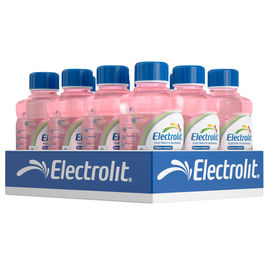 Electrolit botella frontal pack fresa-kiwi mostrando presentación y conveniencia