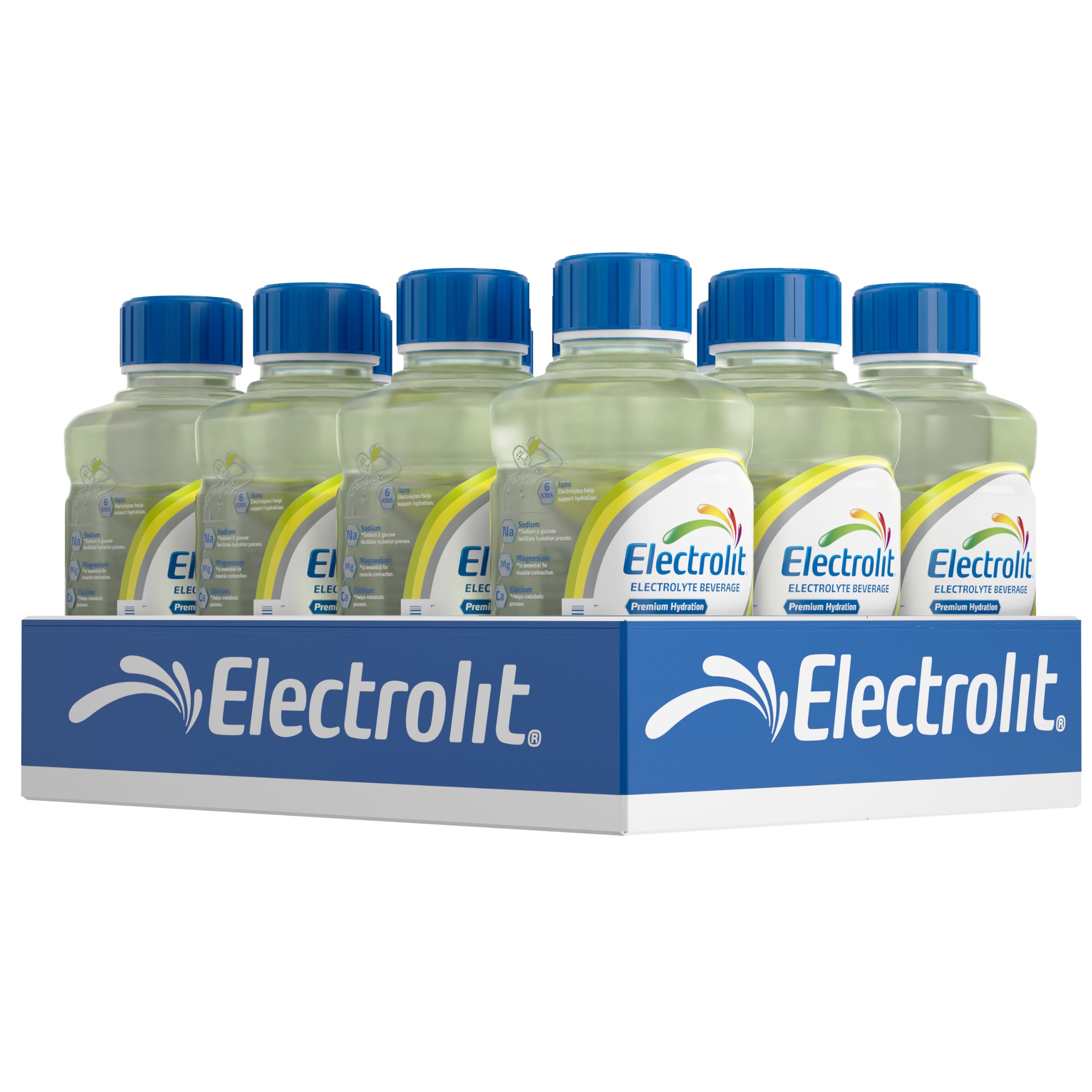 Electrolit botella limón-lima vista frontal con etiqueta visible para hidratación rápida