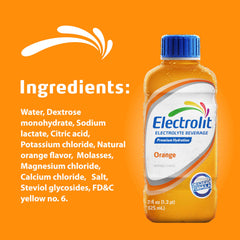 Pack de 12 botellas Electrolit Naranja en caja, solución para reabastecimiento en casa