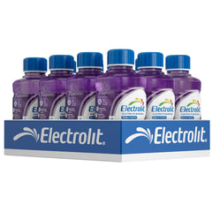 Electrolit botella uva frontal mostrando etiqueta y tamaño práctico