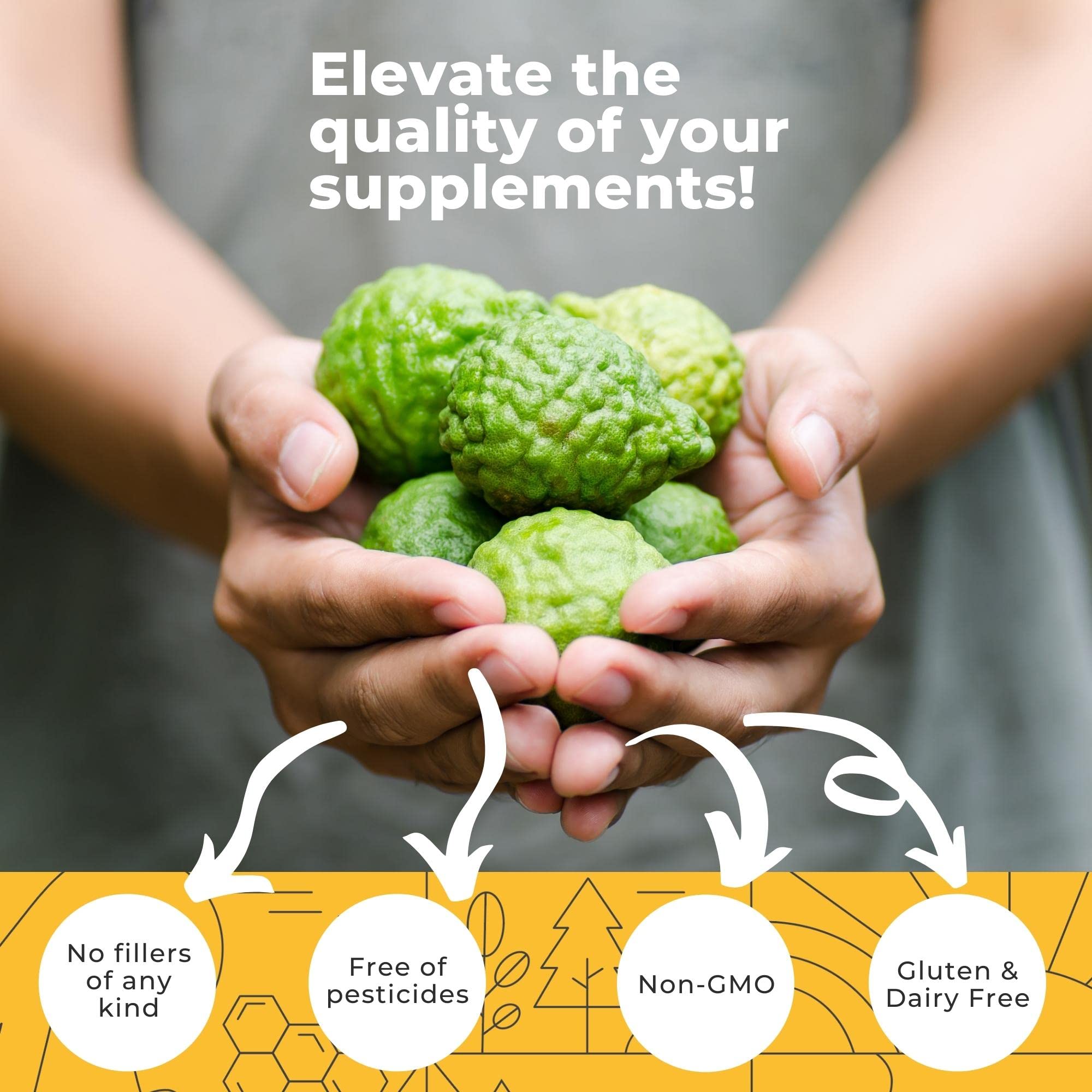 Eleva Nutrition cápsulas en mano para comparar tamaño y tomar la dosis adecuada