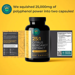 Eleva Nutrition ingredientes: bergamota y pimienta negra ilustrando potencia y absorción