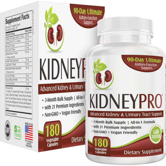 KidneyPRO de Elevate Recovery: 21 ingredientes para apoyar la función renal diaria.