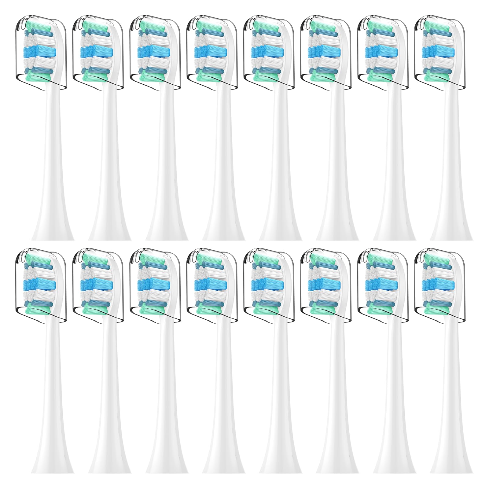 ELFIN pack frontal de 16 cabezales compatible con Philips Sonicare, repuestos económicos