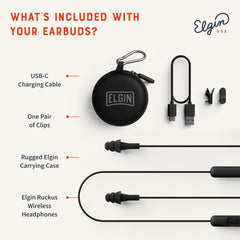 Elgin Ruckus estuche reforzado y clips incluidos para transporte seguro