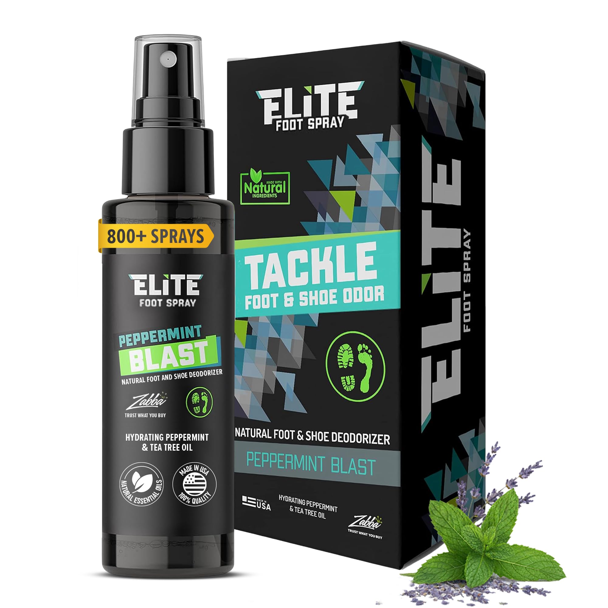 Elite Sportz envase frontal mostrando diseño y duración, aporta frescura prolongada