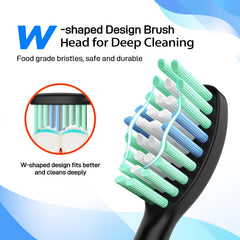 Elyhead detalle del diseño en W que mejora acceso interdental