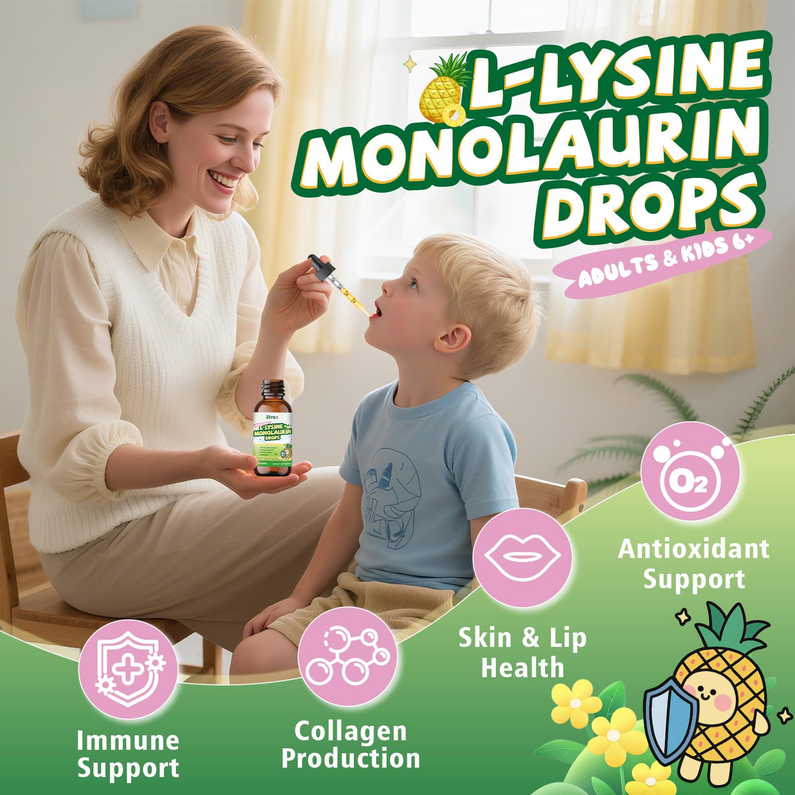 Elysx gotas vertidas en vaso para mezcla rápida y cómoda