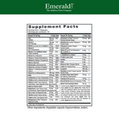 EMERALD LABS detalle de la cápsula vegetal y su textura fácil de tragar