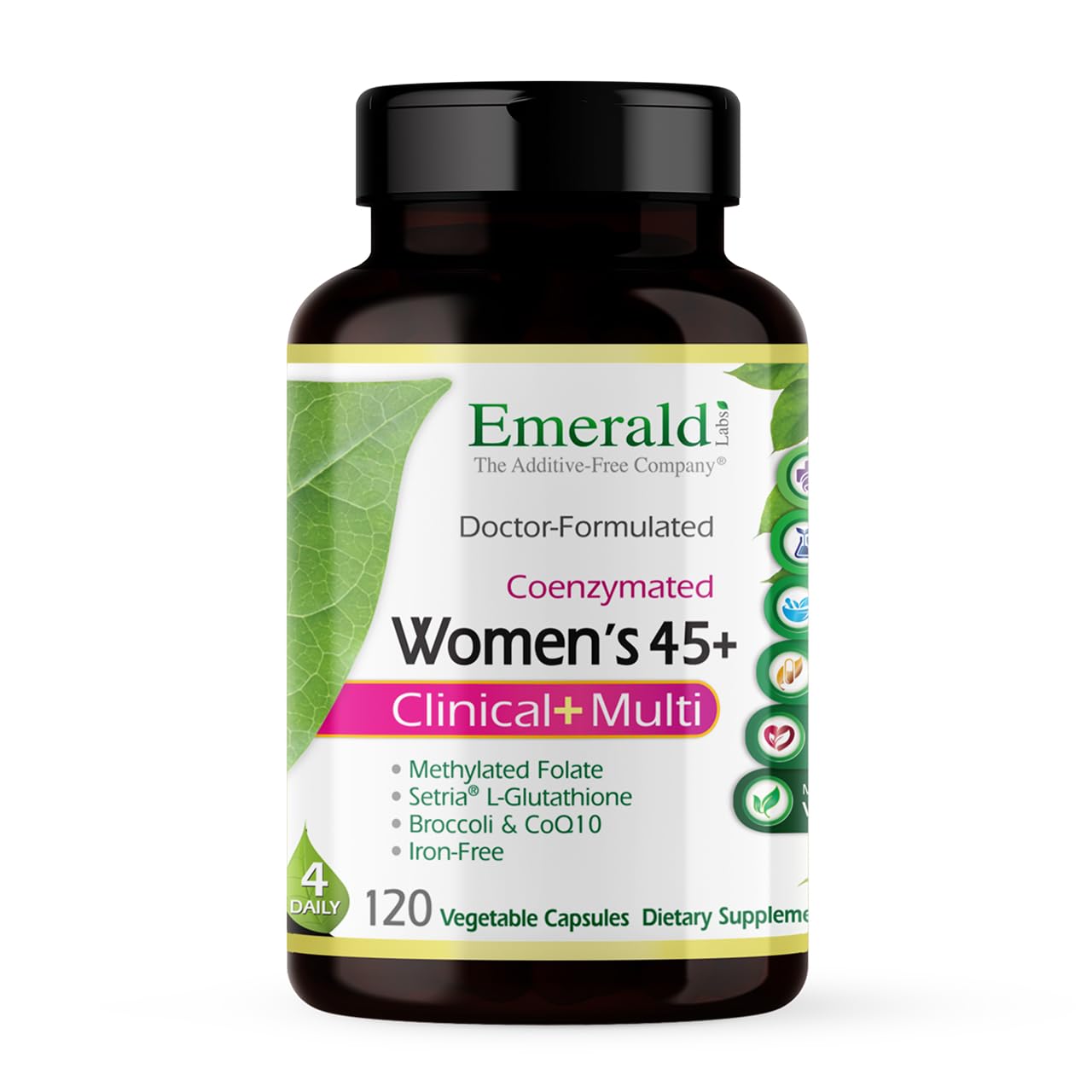 Emerald Labs frontal del empaque mostrando el producto y beneficio nutricional