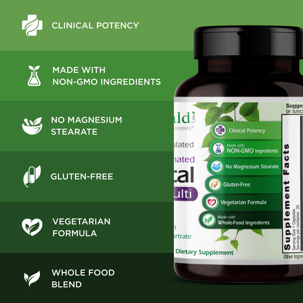 Emerald Labs cápsula junto a regla para comparar tamaño