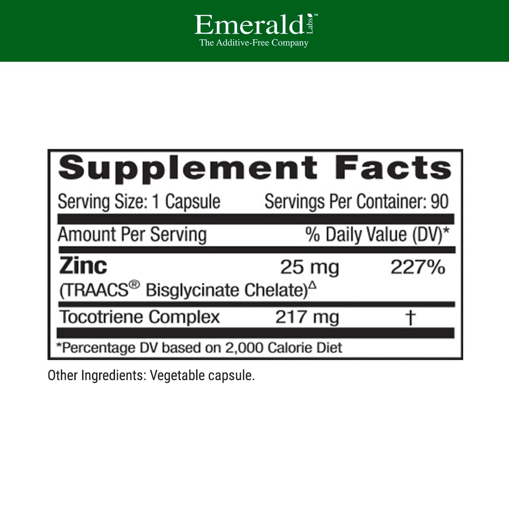 EMERALD LABS detalle de cápsula vegetal abierta para mostrar textura y absorción
