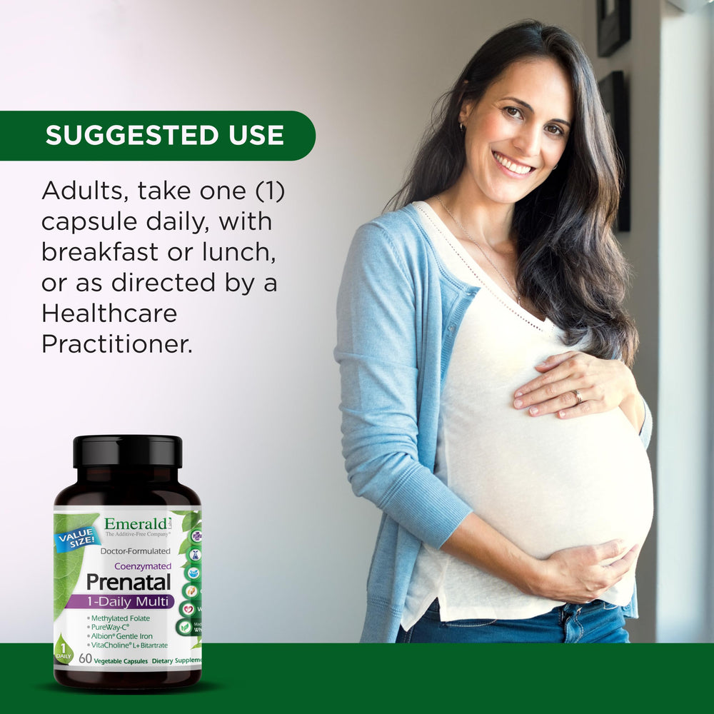 EMERALD LABS etiqueta nutricional legible con formas activas y beneficios