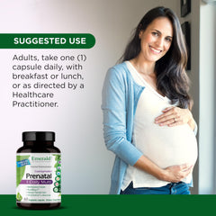 EMERALD LABS etiqueta nutricional legible con formas activas y beneficios