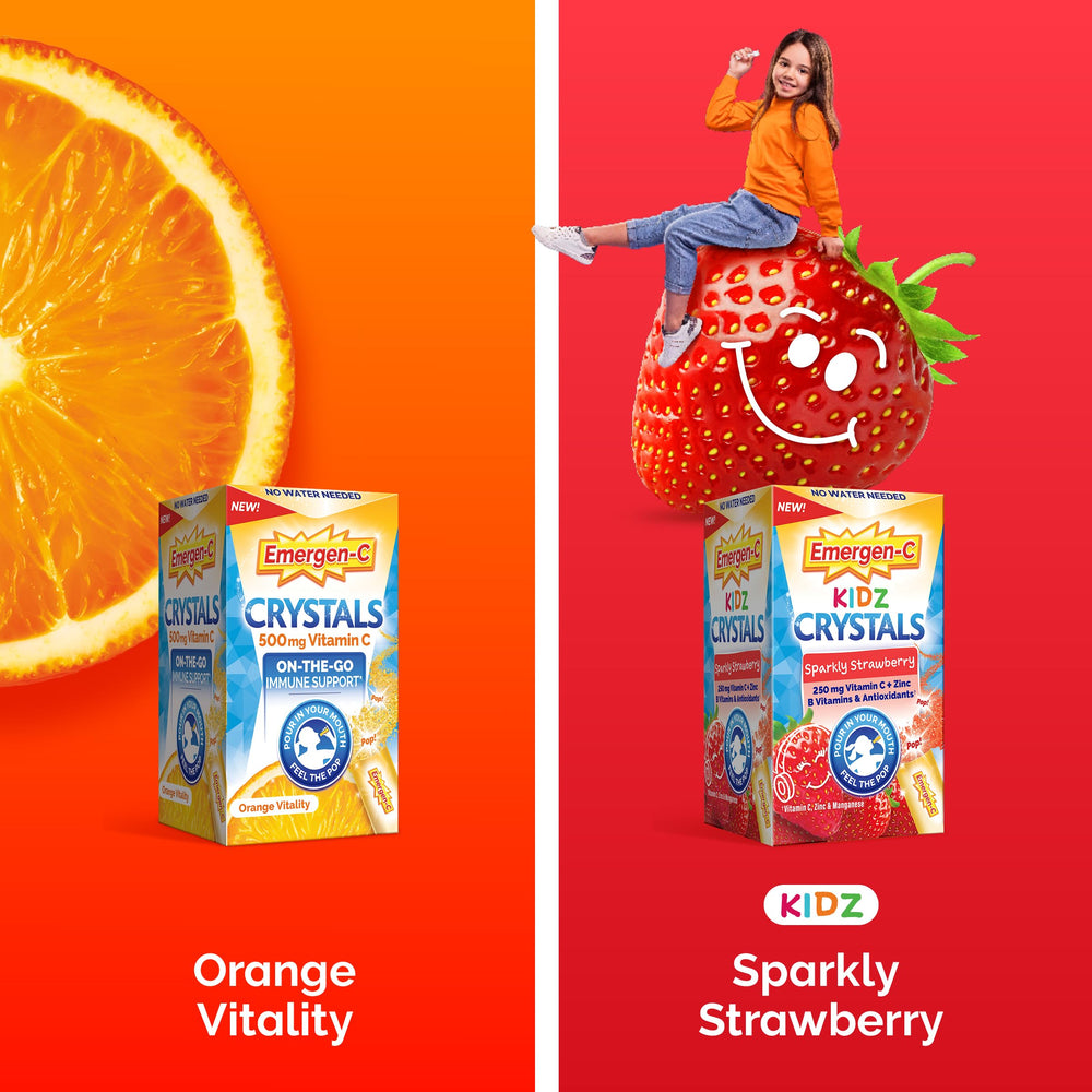 Emergen-C etiqueta con ingredientes y beneficios visibles