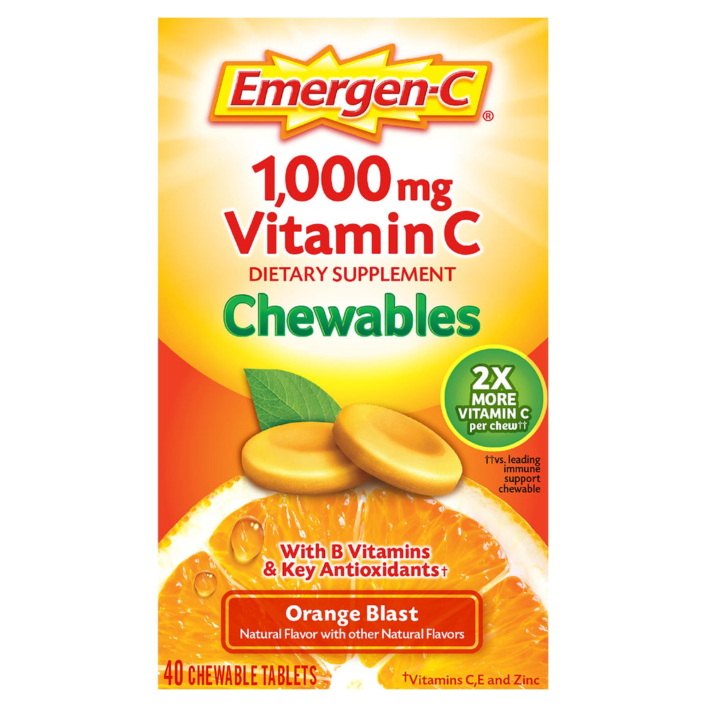 emergen-c frasco frontal 40 tabletas muestra conveniente
