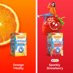 Etiqueta de ingredientes de Emergen-C Kidz mostrando nutrientes clave